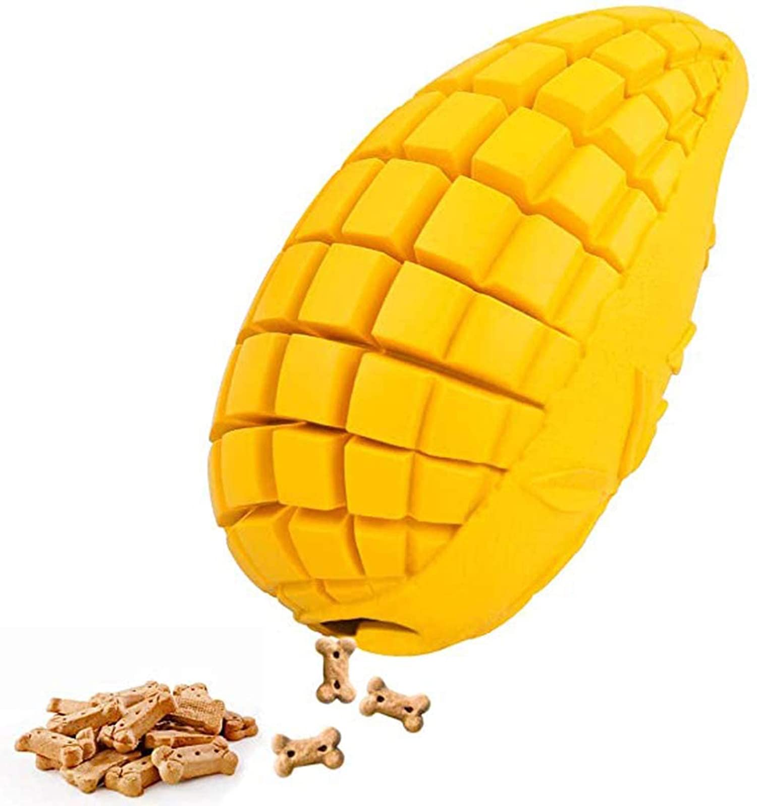 KASTWAVE Dog Chew Toys, for Aggressive Chewer, Dog Toothbrush Chew Toy, Indestructible Dog Chew Toy for Dog Puppy, Mango Tough Dog Dental Teeth Cleaning Chew Toy