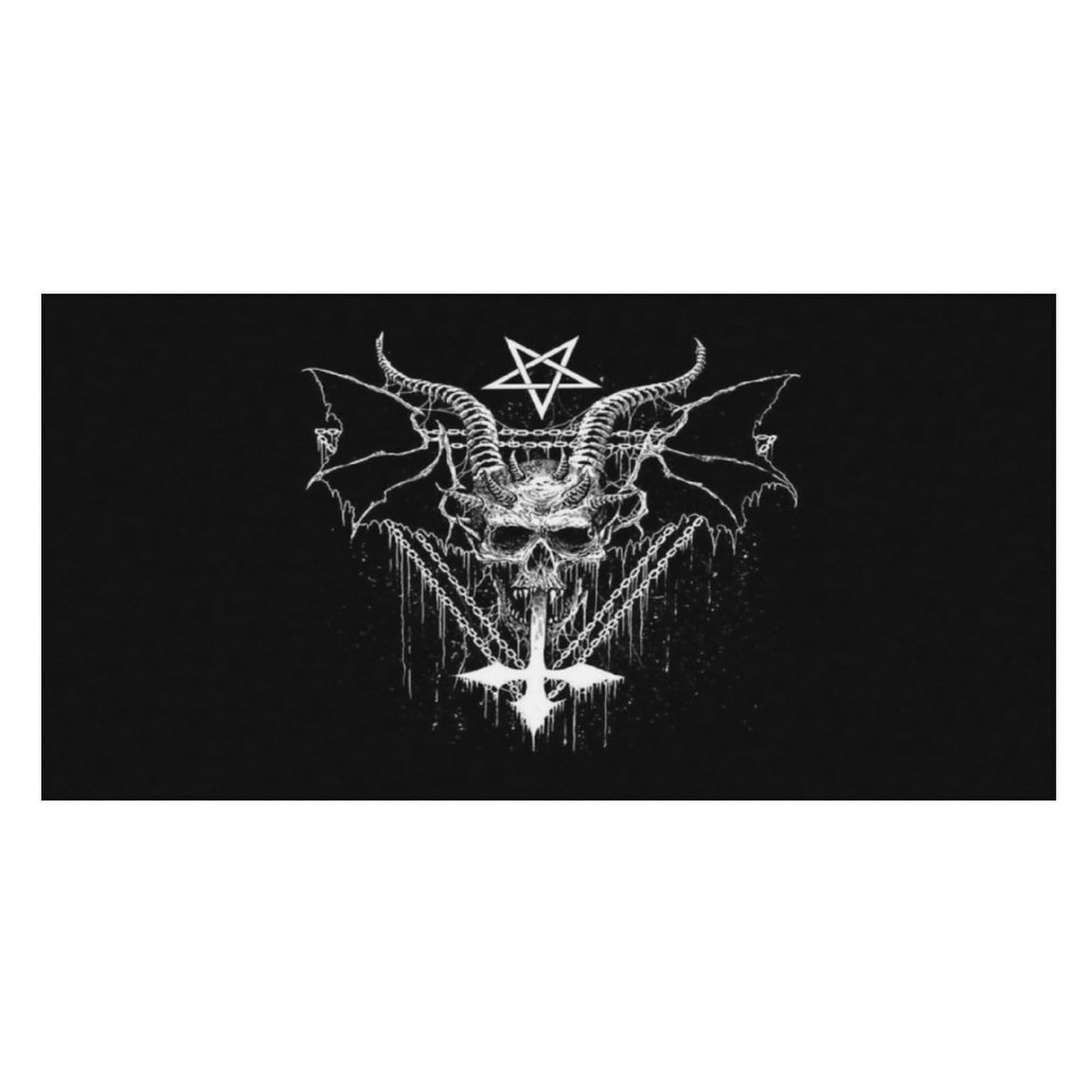 LWORZIIB Beach Towel, Satanic Bath Towel, Pool Towel Great for Gym Swimming 80 X 160cm