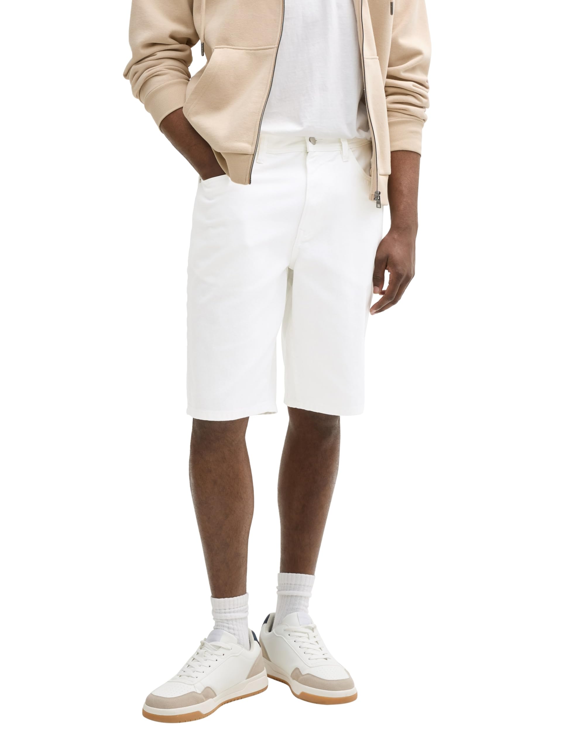 TOM TAILOR Denim Herren TTWAYLEN Relaxed Jeans Shorts aus Baumwolle