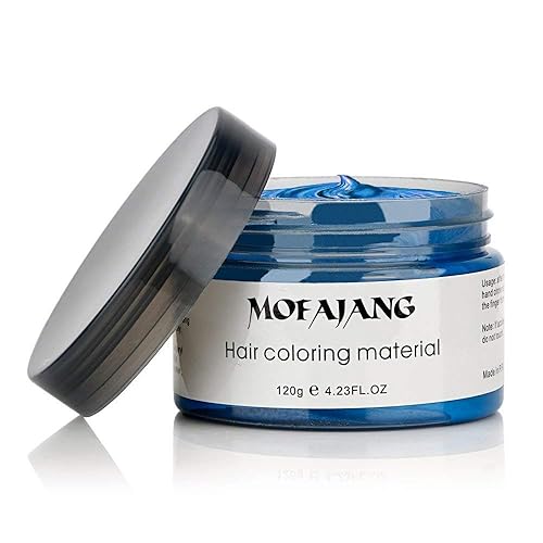 Miniatura 6 de Mofajang - Tinte de cera para el cabello color natural lavable temporal Azul