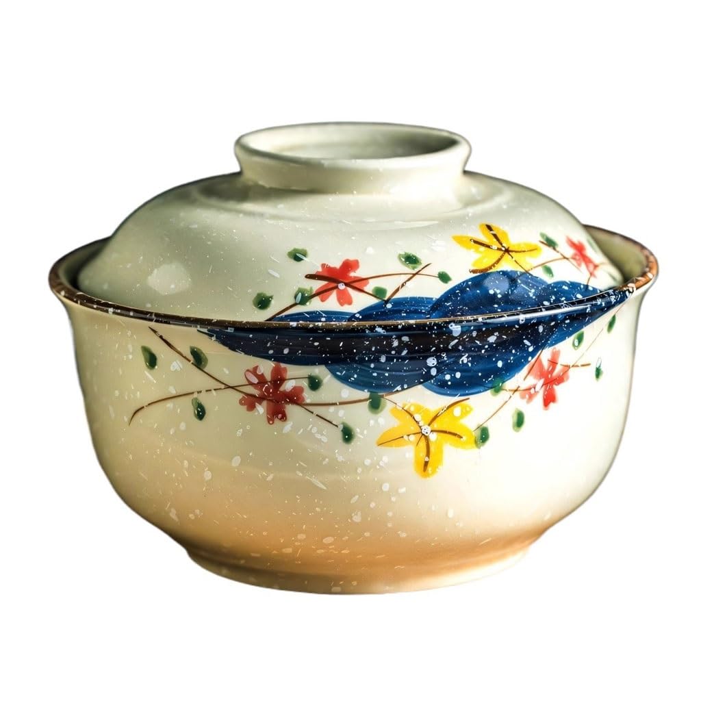 XYIANG Soup Bowl Household Large-capacity Instant Noodle Bowl Ceramic Tableware Kitchen Soup Basin Soup Bowl With Lid Deep Bowls