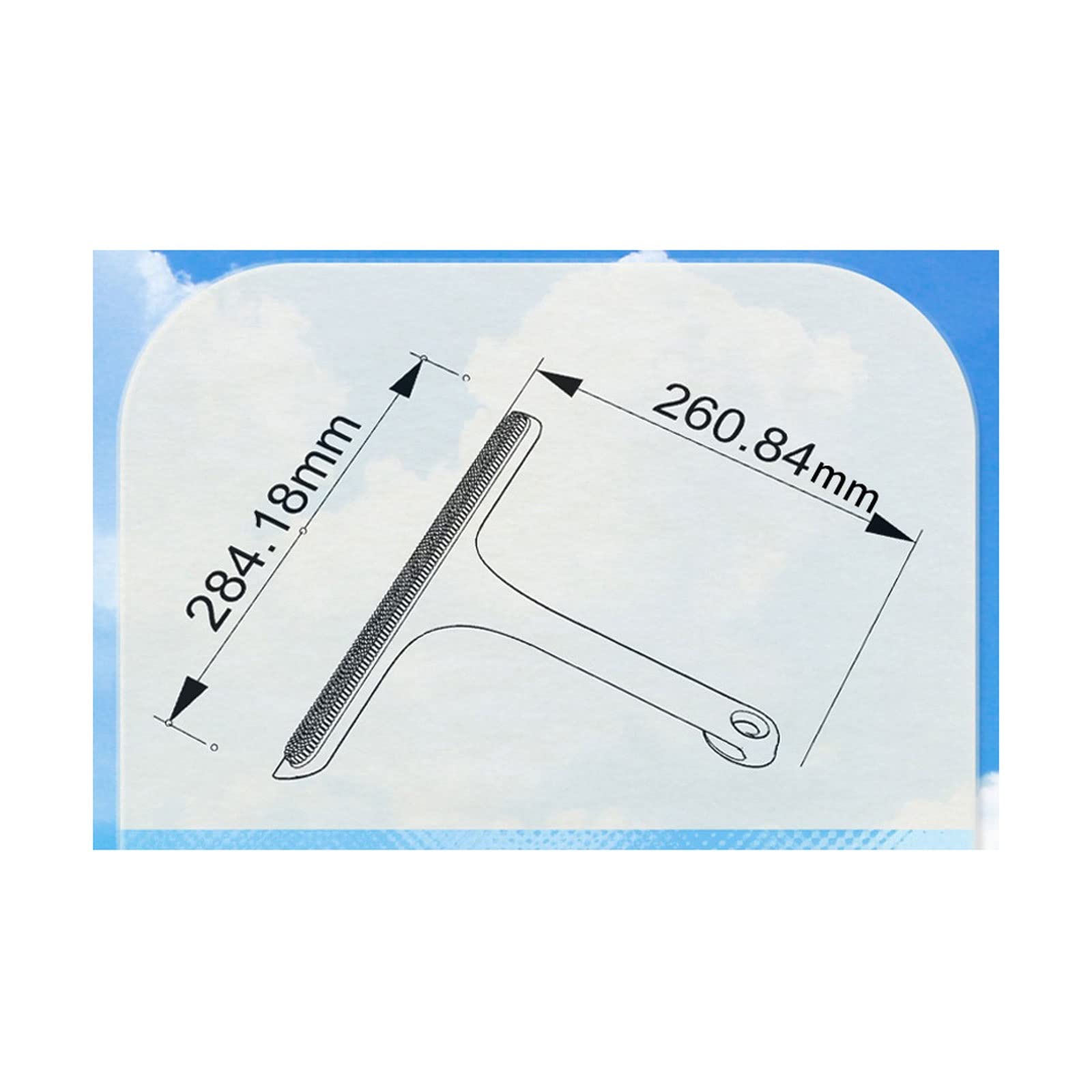 Rasquetas para Ducha, Escobilla de Goma Gris Doble Cara Silicona for Limpieza Ventanas Coche, baño y Ducha
