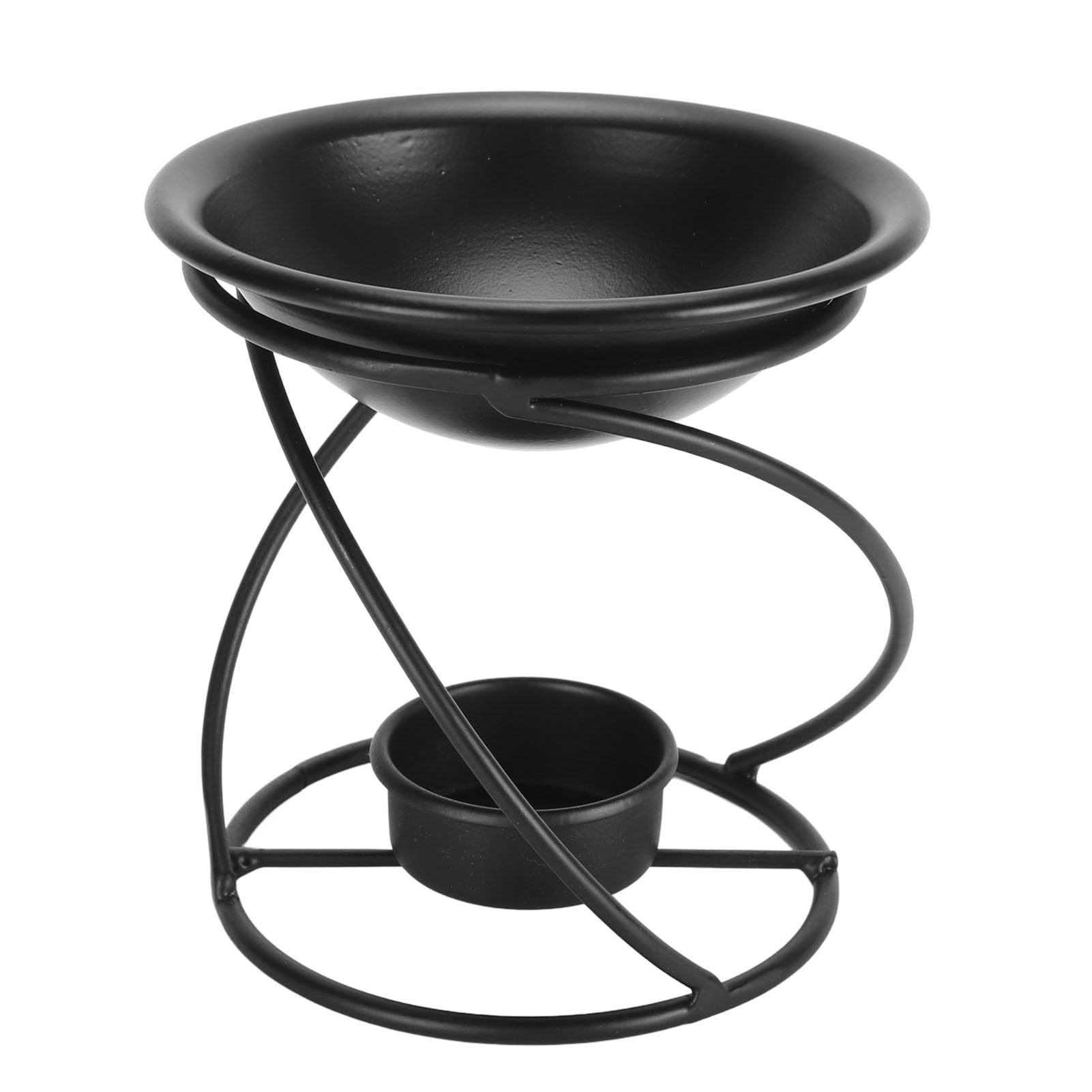 Metal Essential Oil Burner Wax Melt Warmer for Home Living Room Office, Easy to Use with Iron Stand, Perfect Decoration for Living Room Kitchen Study (Type B)