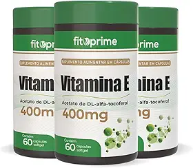 Kit 3x Vitamina E 400mg 60 Cápsulas