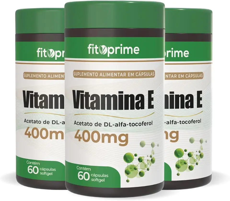 Kit 3x Vitamina E 400mg 60 Cápsulas