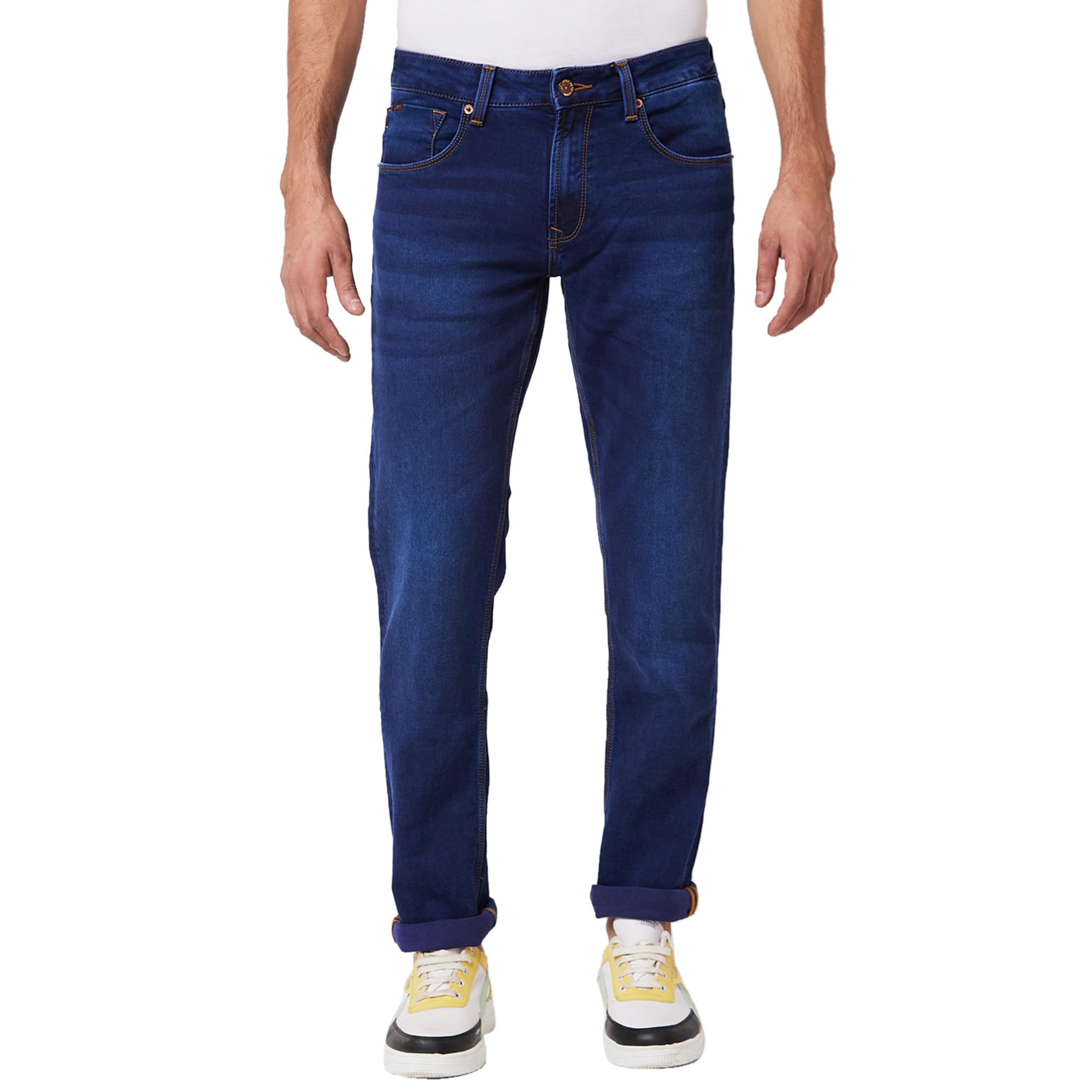 spykar Men Blue Regular Fit Low Rise Casual Jeans-picture-13