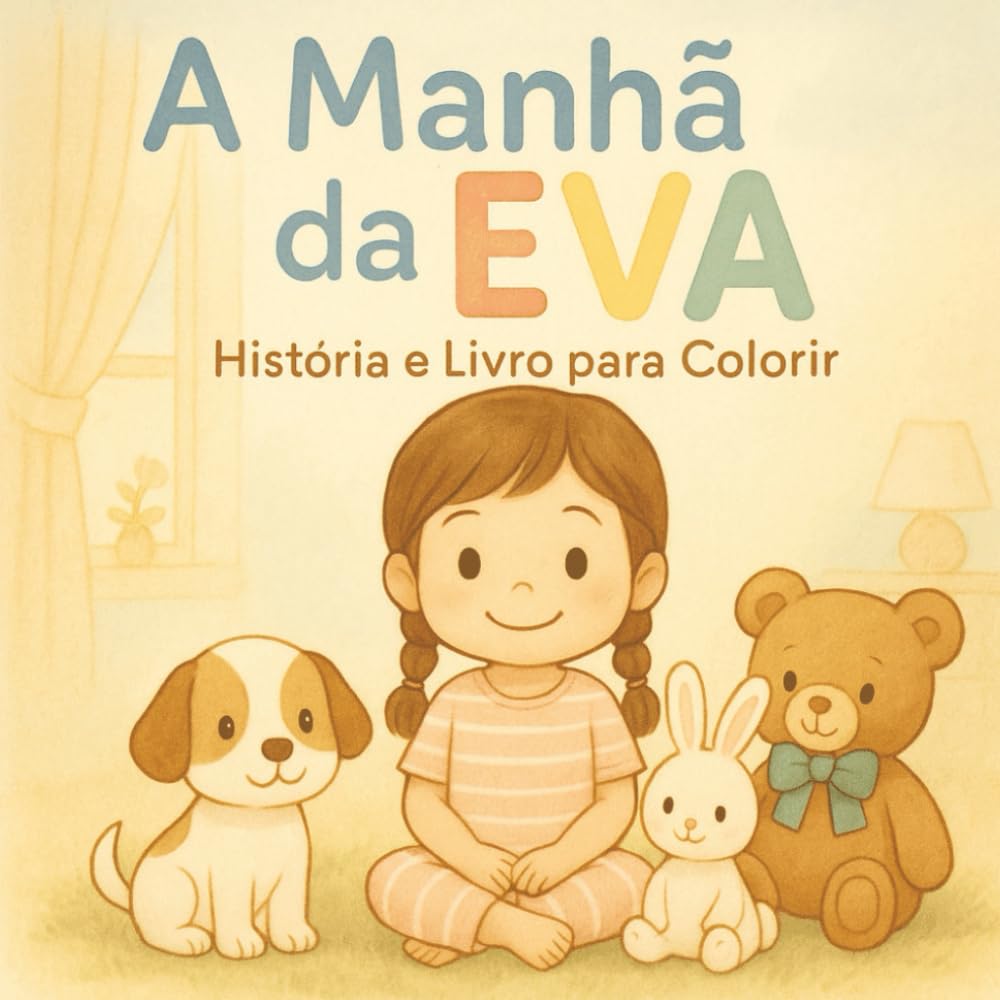 A Manhã da Eva: História Infantil com Ilustrações para Colorir — Uma rotina suave e cheia de ternura para ajudar as crianças a começar o dia com ... o dia com calma e confiança (Antes de Dormir)