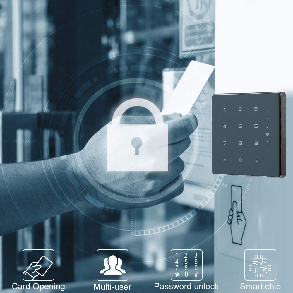 Dioche Ultra-Dünner wasserdichter RF-RFID Kartenleser Zutrittskontrolltastatur Wiegand26/34 für das Zutrittskontrollsystem (125 kHz ID-Karte)