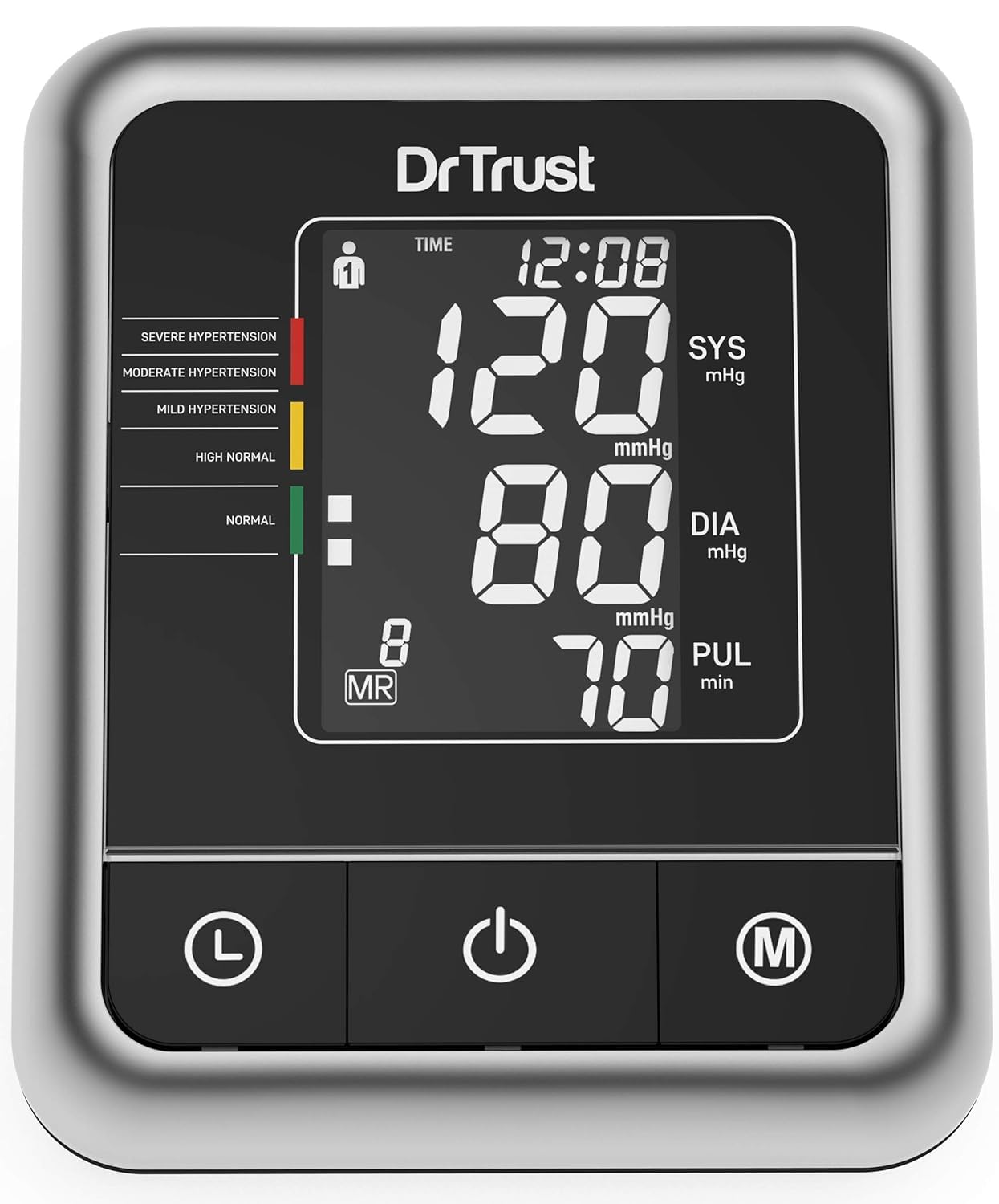 Dr Trust A-One Galaxy" Blood Pressure Testing Monitor (Black)-106-picture-32