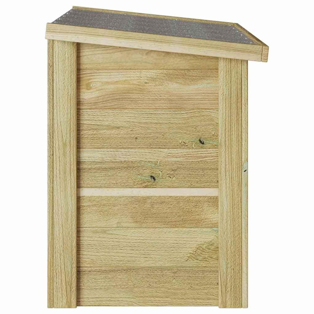 Aufbewahrungsbox Natur aus imprägniertem Kiefernholz 80 x 44,5 x 57,5 cm mit viel Stauraum, für Garten, Terrasse, Balkon und Wohnzimmer, vielseitige Lagerbox für Kissen und Werkzeuge