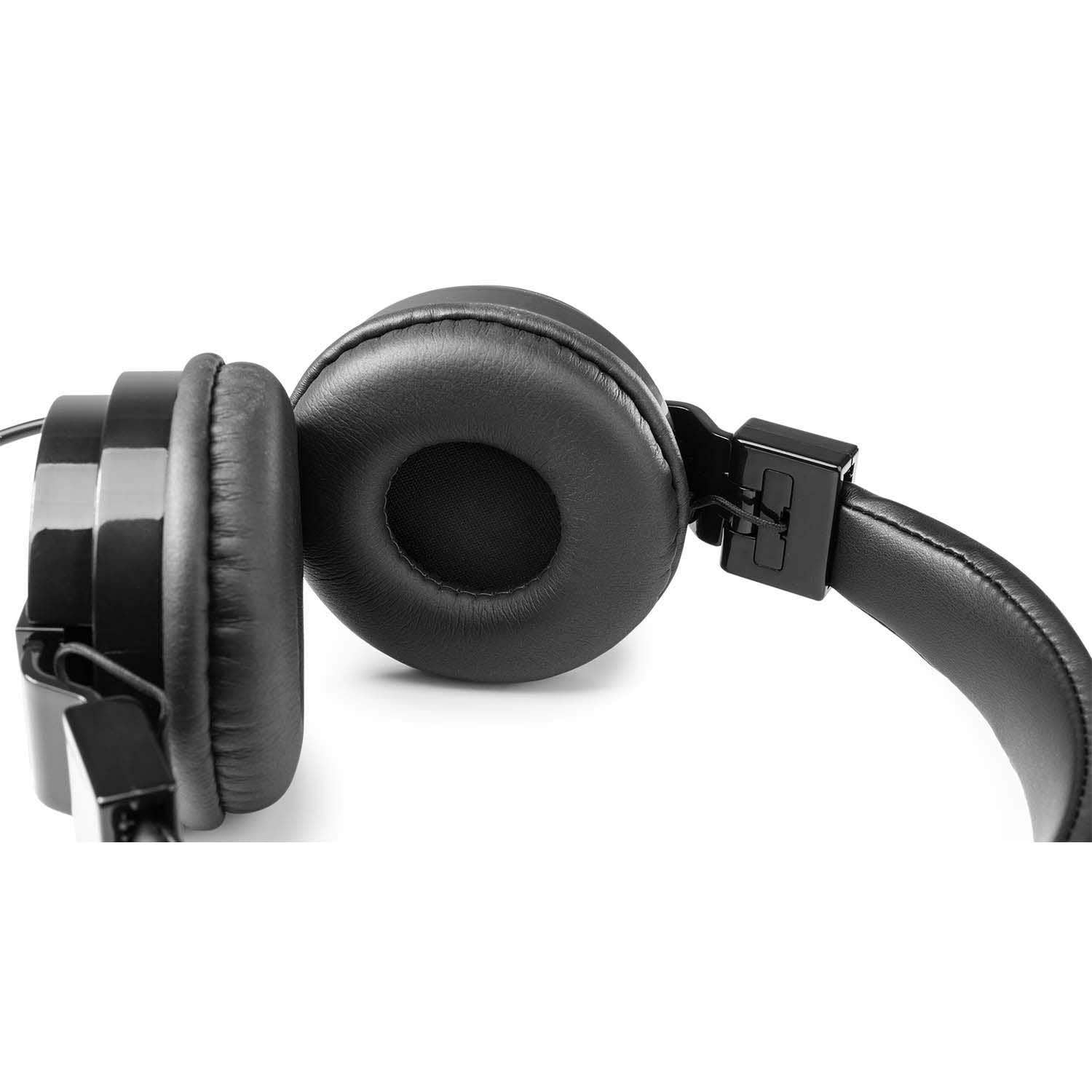 Vonyx VH120 y Fenton DM105 Set DJ con Auriculares Plegables con Graves potentes y micrófono dinámico con Cable de 3 m, Conectores Jack/XLR, Ideal para Mezclas y animación