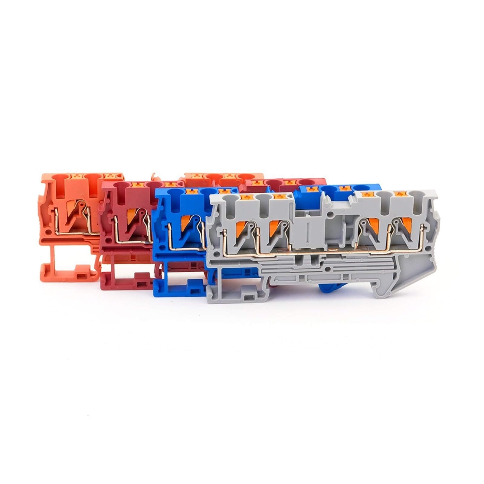 China Push In Connection Feed Through Din Rail Mount Terminal Block IEC 60947 7 1 Standard - View #4