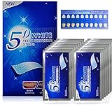 Whaline 28 strisce sbiancanti i denti, perossido, senza teeth sbiancamento dei denti, formula non sensitiva, strisce bianche, sicure per lo smalto dei denti con sapore di menta