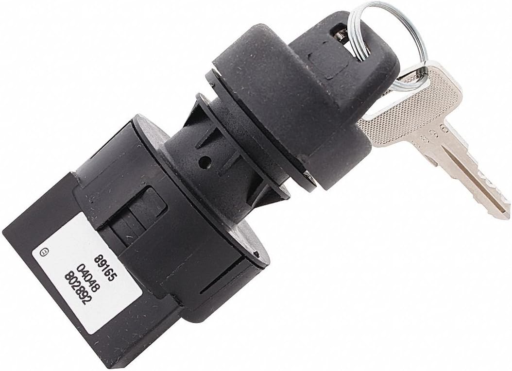 Key Switch Off-On-On 20A 12VDC Quick Connect Terminals
