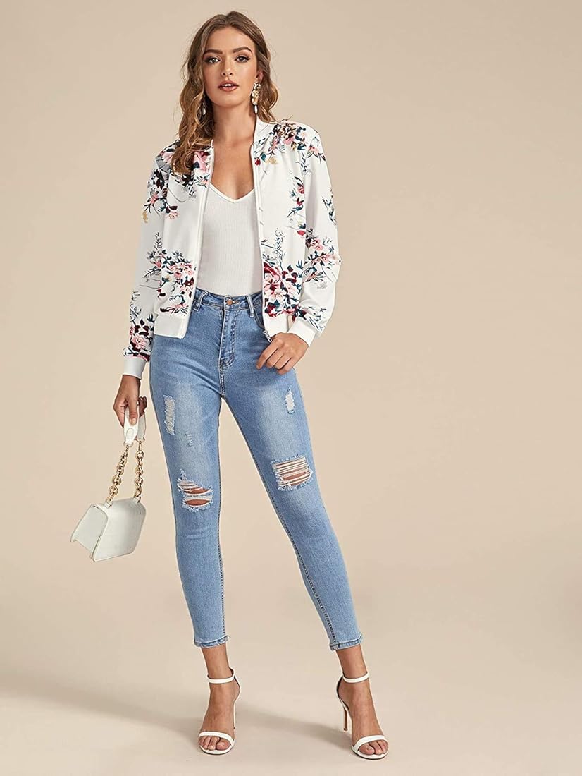 開店祝い AFYF FLORAL INC JET ZIP PARKA FLOWER WHT - 通販 - pasto