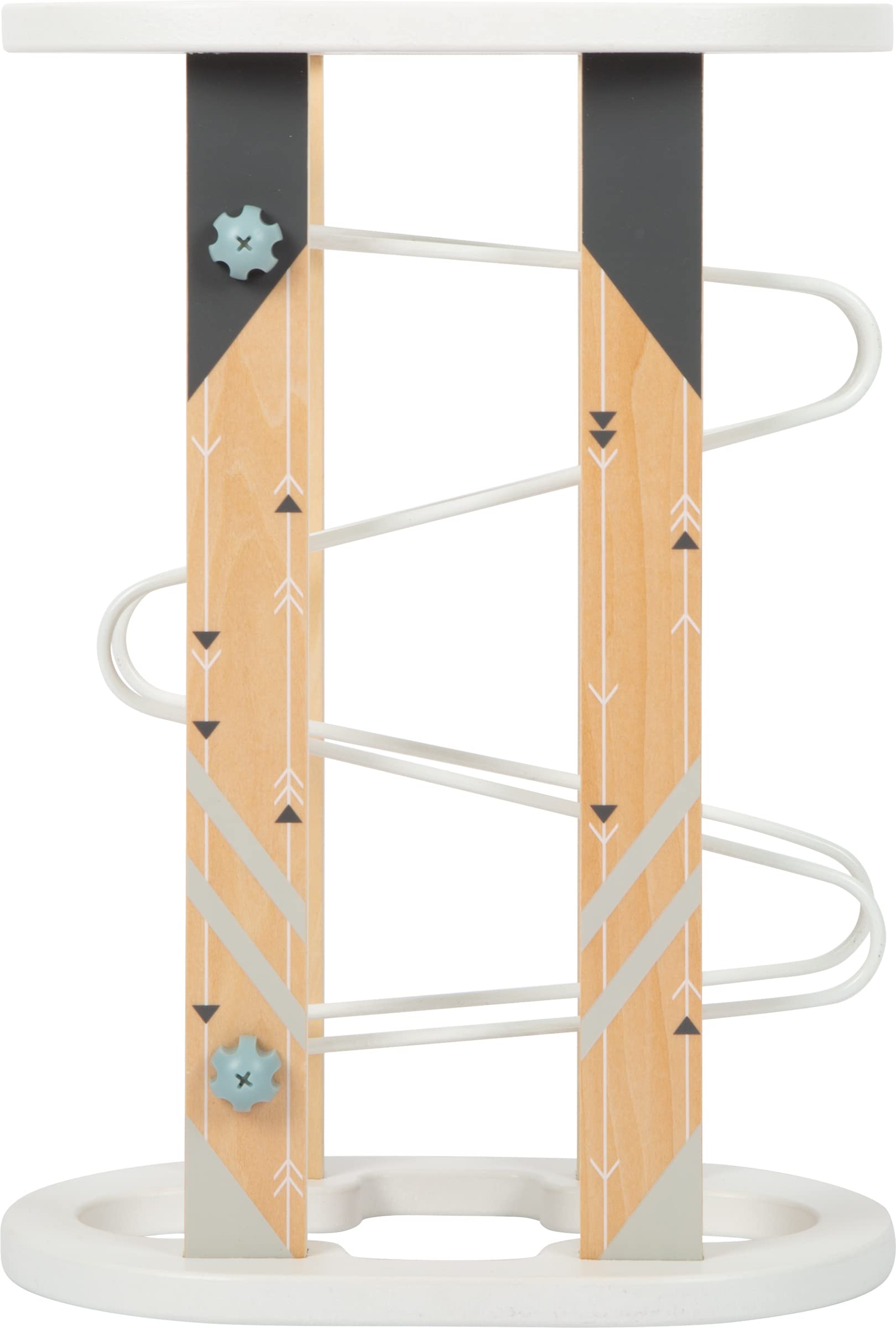 small foot Magnet Marble Run, modern design with lots of visible wood material, w/large rotating piece, Prod. No. 12233 - Image 3
