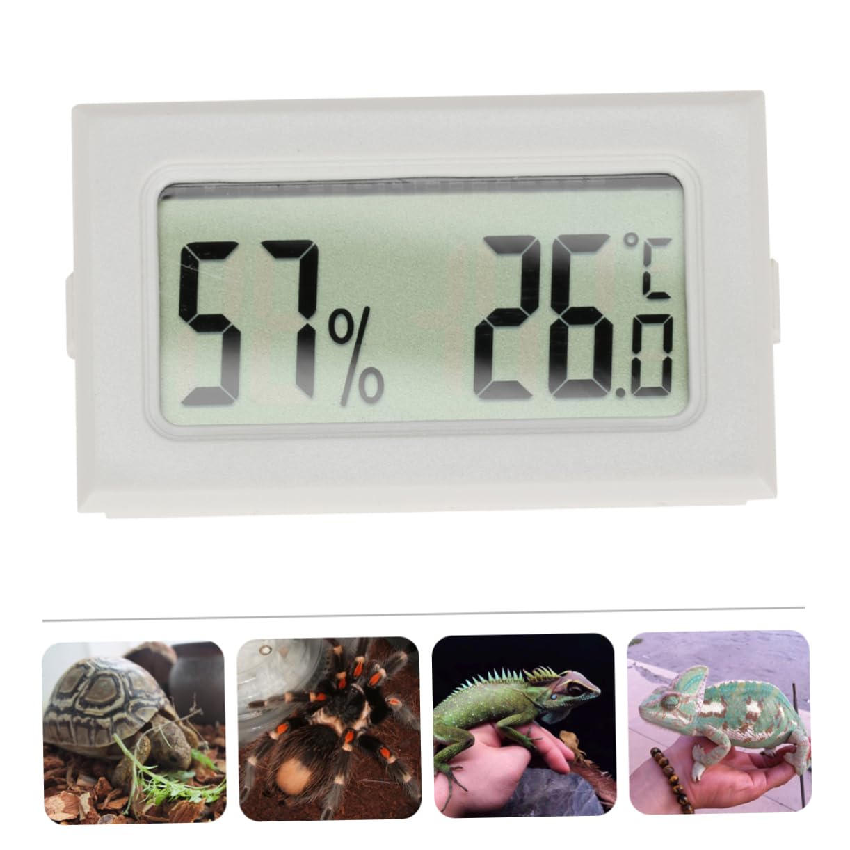 Mipcase 10pezzi Mini Wireless Hygrothermograph Display LCD per Misurazione e umidità per e Precisione Misurazione per Terrari e Frigoriferi