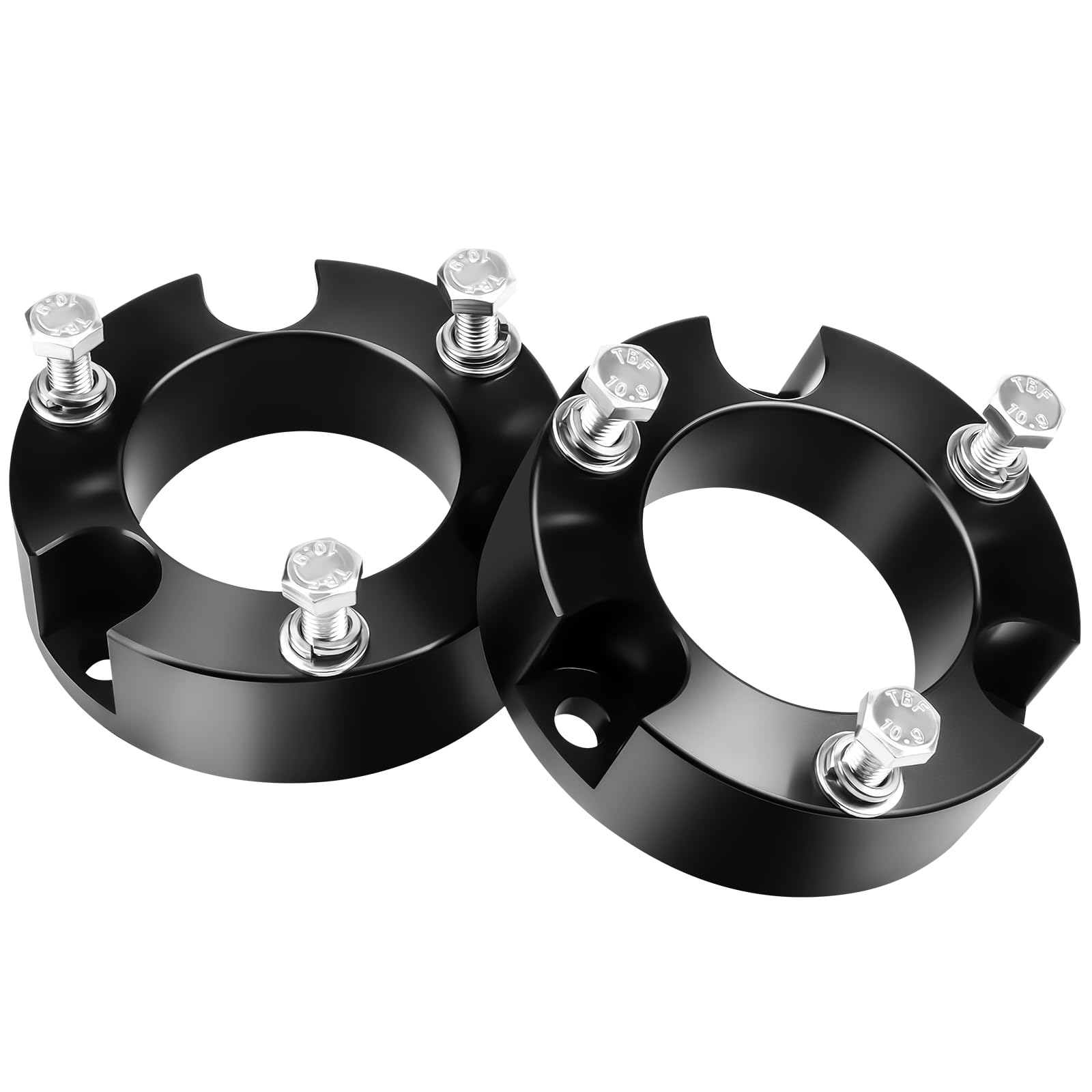 2" Front Leveling Lift Kit For Toyota Tacoma, 4Runner, FJ Cruiser (2003-2023) - Black Aluminum