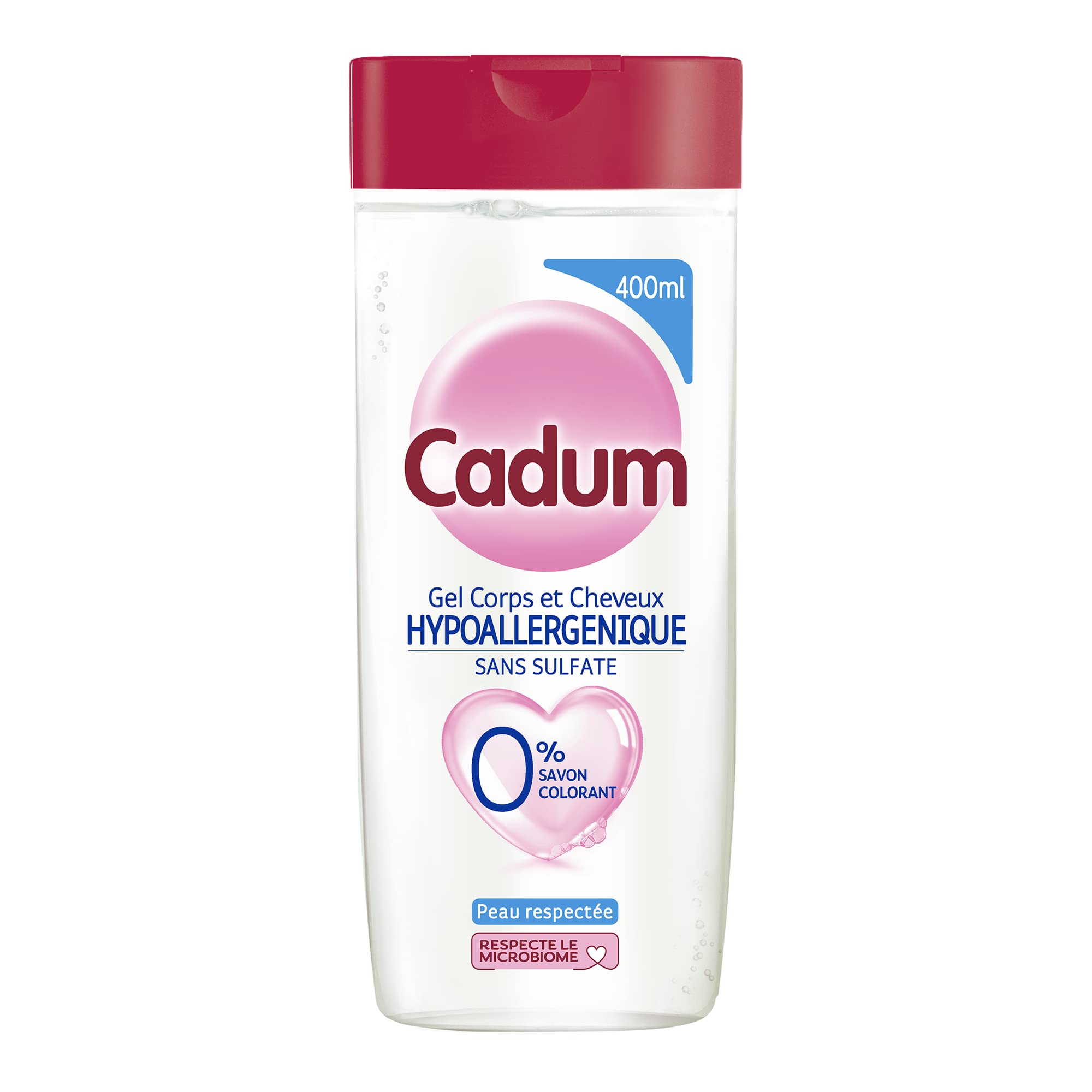 Cadum Hypoallergenic Sulphate Free Body and Hair Gel 400ml, Chamomile 750ml, 400 ml (Pack of 1)