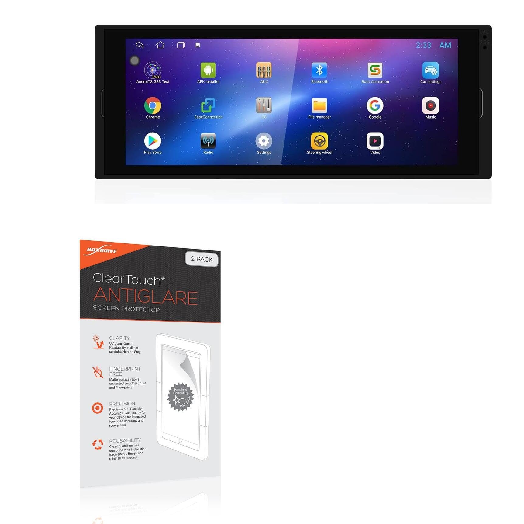 BoxWave Screen Protector Compatible with Camecho A2859 - ClearTouch Anti-Glare (2-Pack), Anti-Fingerprint Matte Film Skin