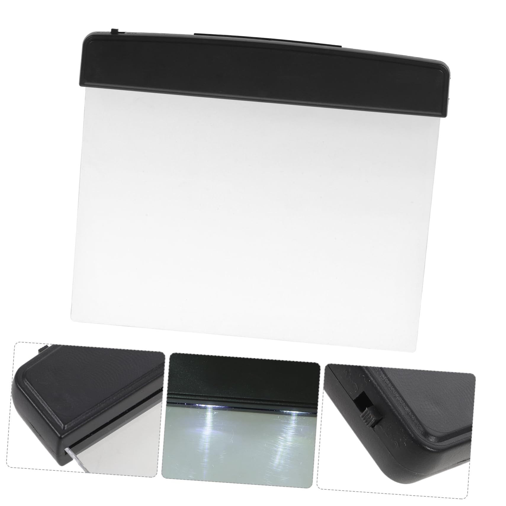 SHINEOFI Flat LED Book Light Panel Shaped Reading Lamp for Bed Eye Protection Night Reading Light Durable Design for Home Dorm Travel Use Easy Operation Optimal Lighting Effects