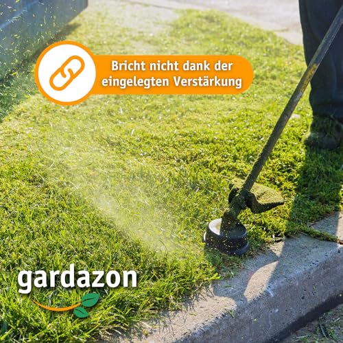Gardazon Trimmerfaden mit Verstärkung - 2,0 mm x 50 m (Sternprofil) Vorsicht - extrem scharf - Mähfaden für Akku-Rasentrimmer - Ersatzfaden für Rasenmäher-Spule,Trimmer,... – Bild 5