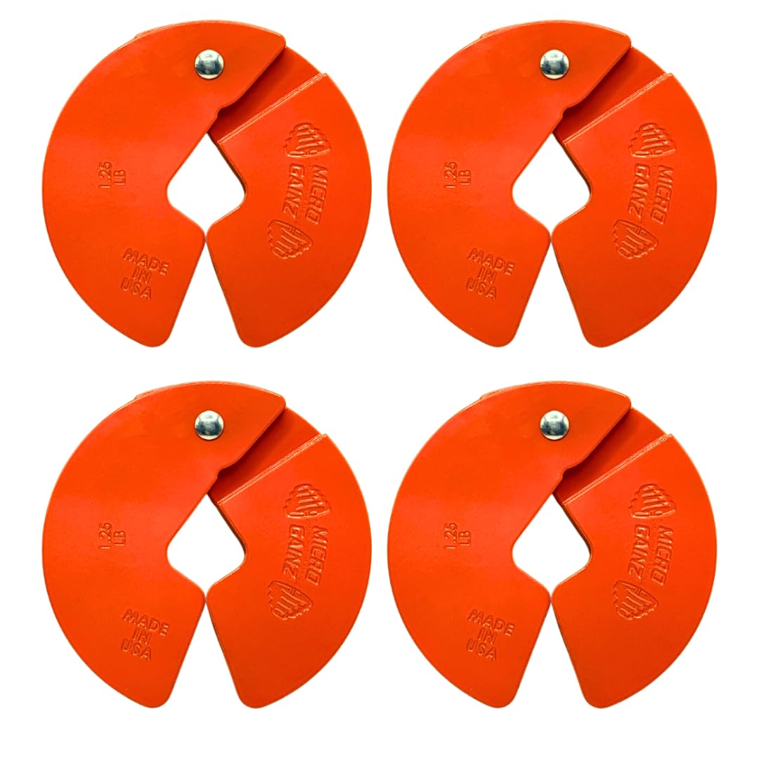 Micro Gainz 1.25LB Dumbbell Fractional Weight Plates, 4-Piece