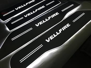トヨタ ヴェルファイア 20系 vellfire スカッフプレート LED 新型 ヴェルファイア 20系 vellfire スカッフプレート LED 青