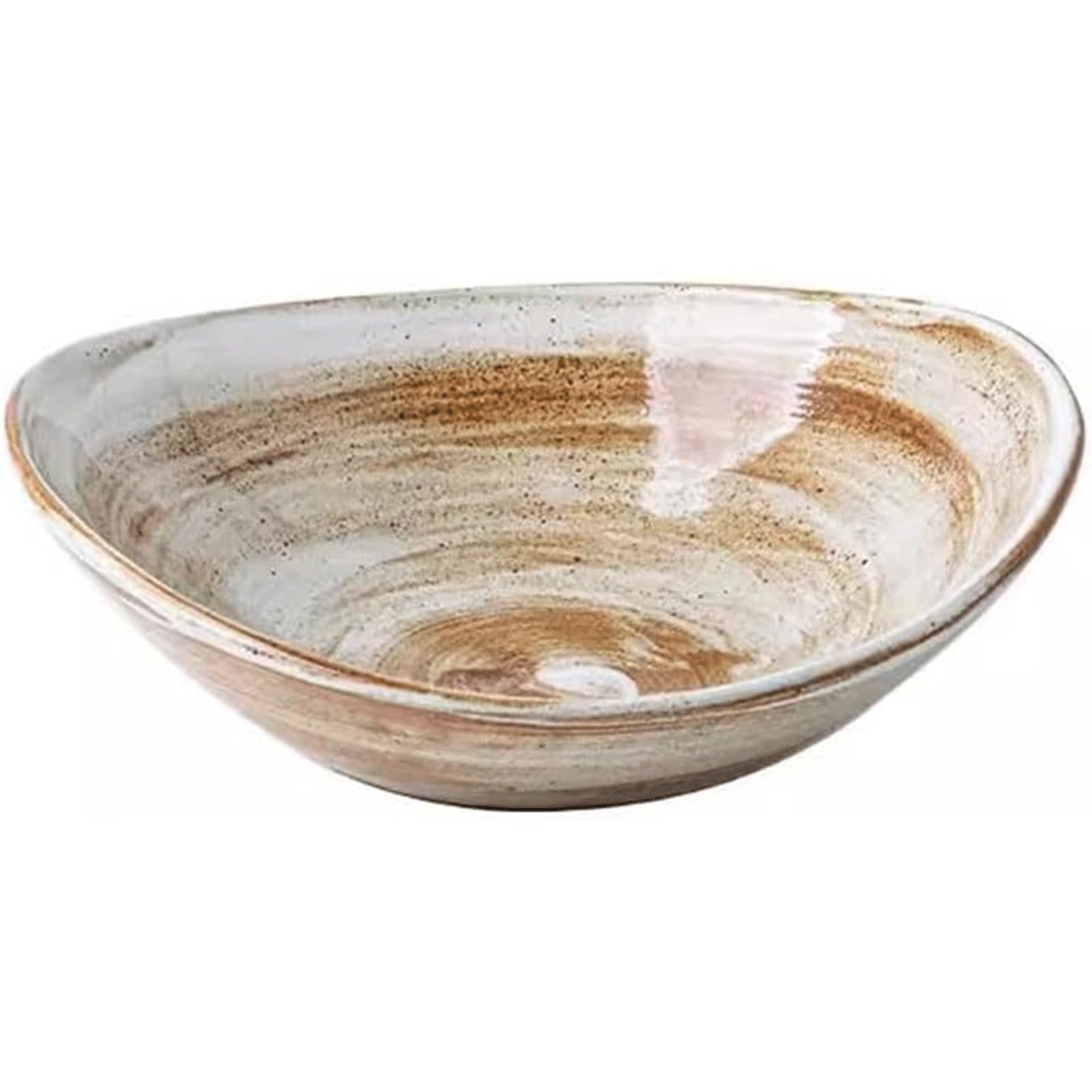 XDAWQP Creative Shape Salad Bowl Dishwasher & Microwave Safe Soup Bowl Kitchen Bowl for Fruits/Vegetables/Pasta 460ML Noodle Bowl