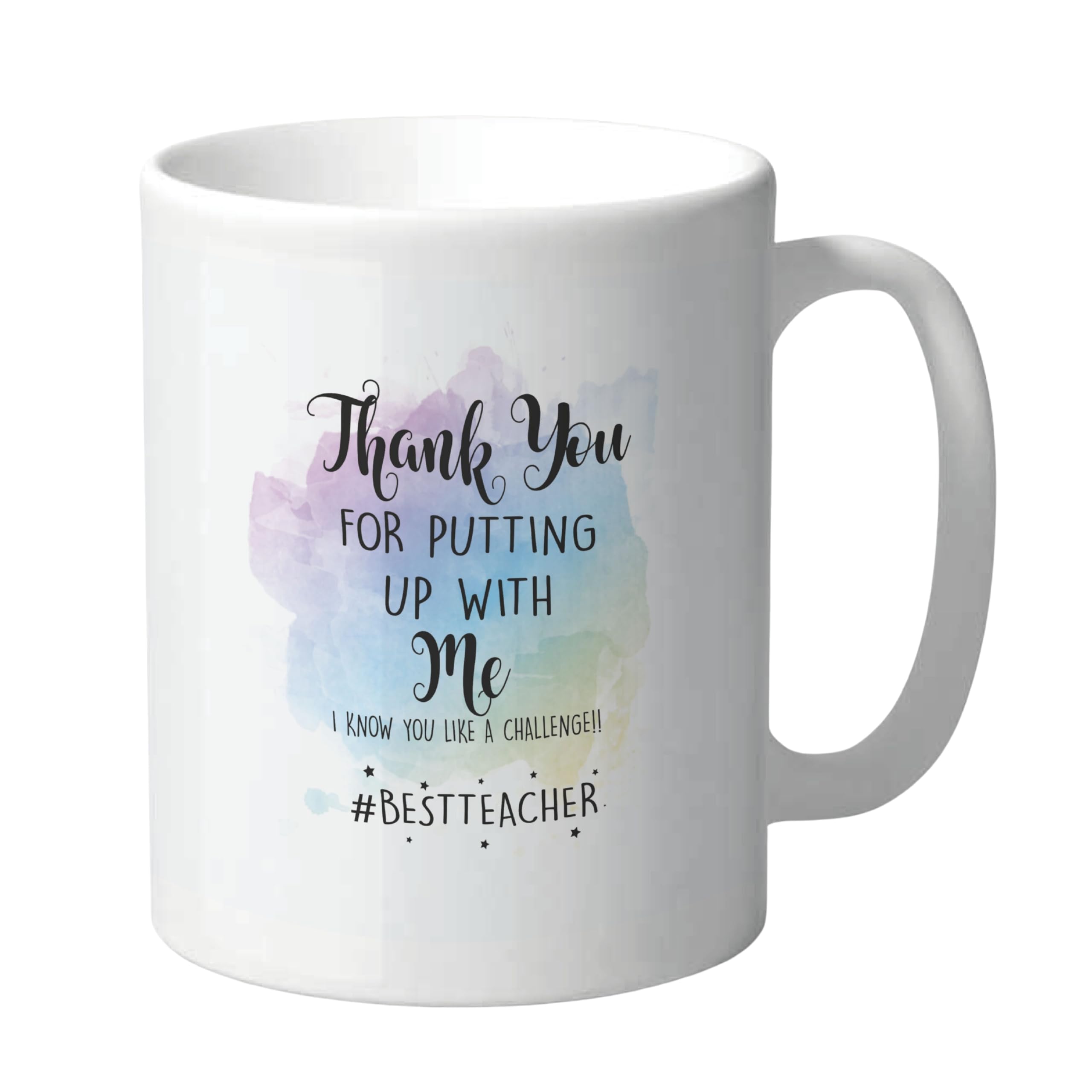 Cheeky Chops White Thank You For Putting Up With Me Mug – Funny Teacher Coffee Cup – Humorous Appreciation Christmas Secret Santa - Kmug04