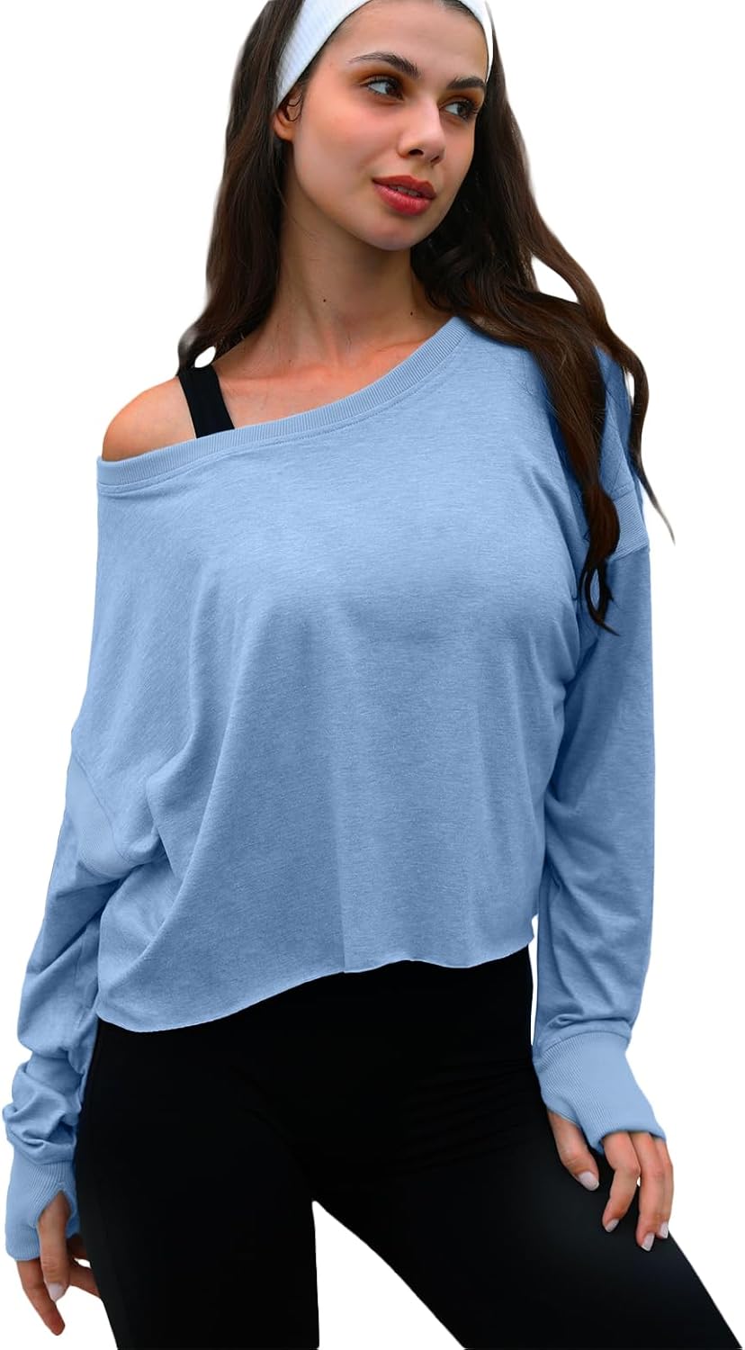 UNIANKIYA Open Back Workout Tops for Women Long Sleeve Cropped Athletic Clothes Gym Running Yoga Low Impact Sports T Shirts - Image 2