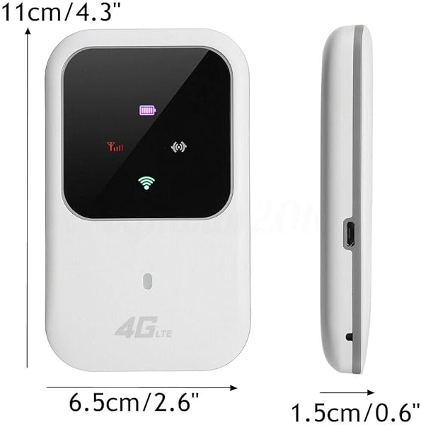 Gaetooely Router Portatile Senza Fili del Modem 2 4G di WiFi Sbloccato SIM A Banda Larga Mobile A Banda Larga Portatile 4G LTE WiFi 150Mbps