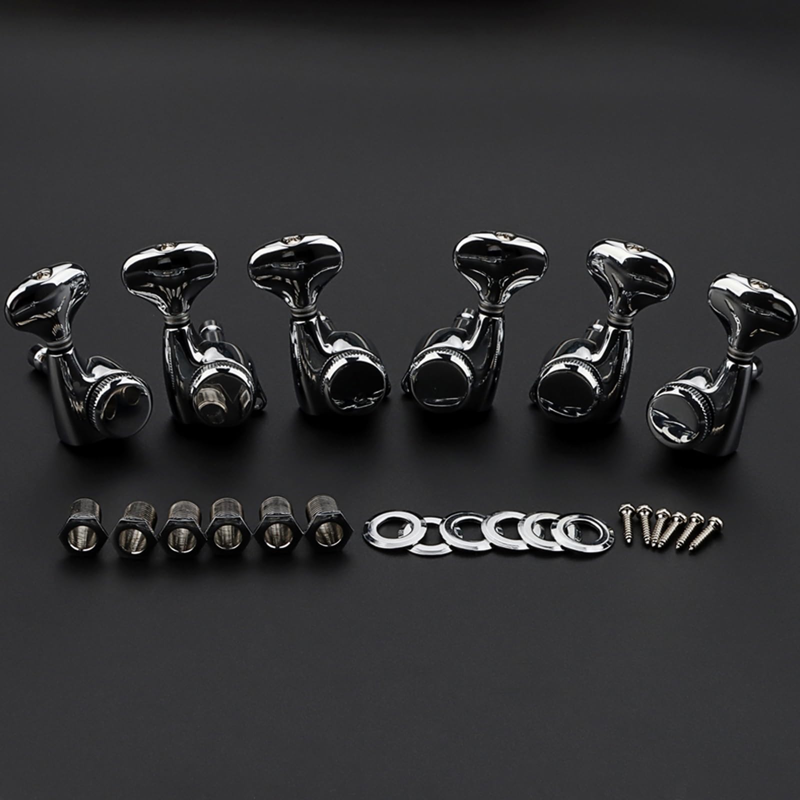 Stimmwirbel für Gitarrensaiten, 3L3R, Metall Gitarren Mechaniken, Metall Mechaniken, Zubehör, Mechaniken Verriegelung, Stimmmaschinen, Stimmgerät Set