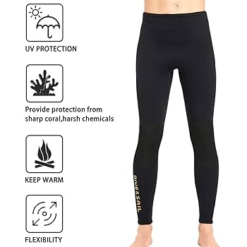 Pantalon De Plongée SAIL & DIVE Néoprène 1,5mm - Homme/Femme | Anti-UV | Surf, Natation, Plongée