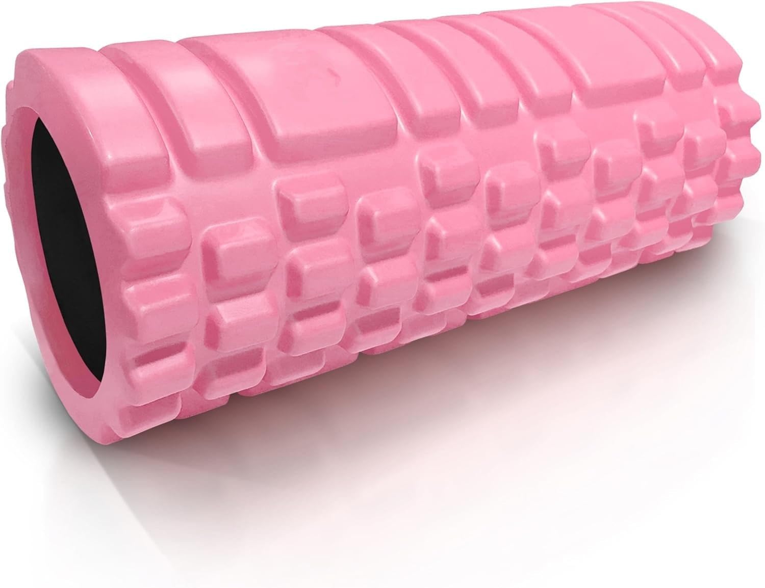 (PINK) - Foam Roller - Medium Density Deep Tissue Massager for Muscle Massage and Myofascial Trigger Point Release High Density Massage Roller for Muscle Recovery and Myofascial Release