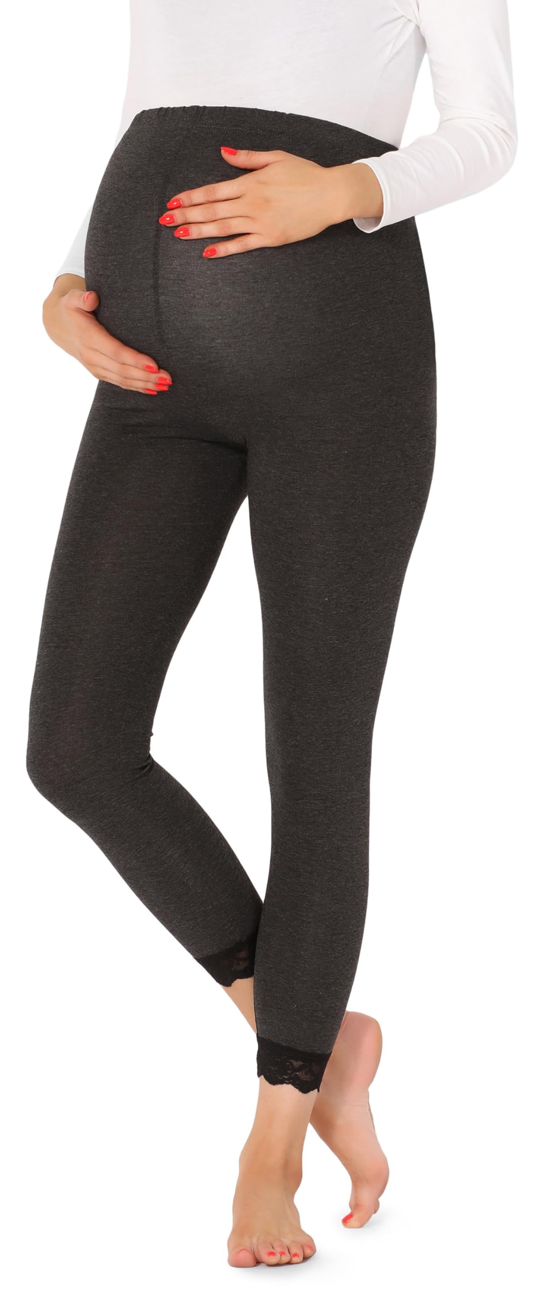 Be Mammy Damen 7/8 Umstandsleggings BE20-262