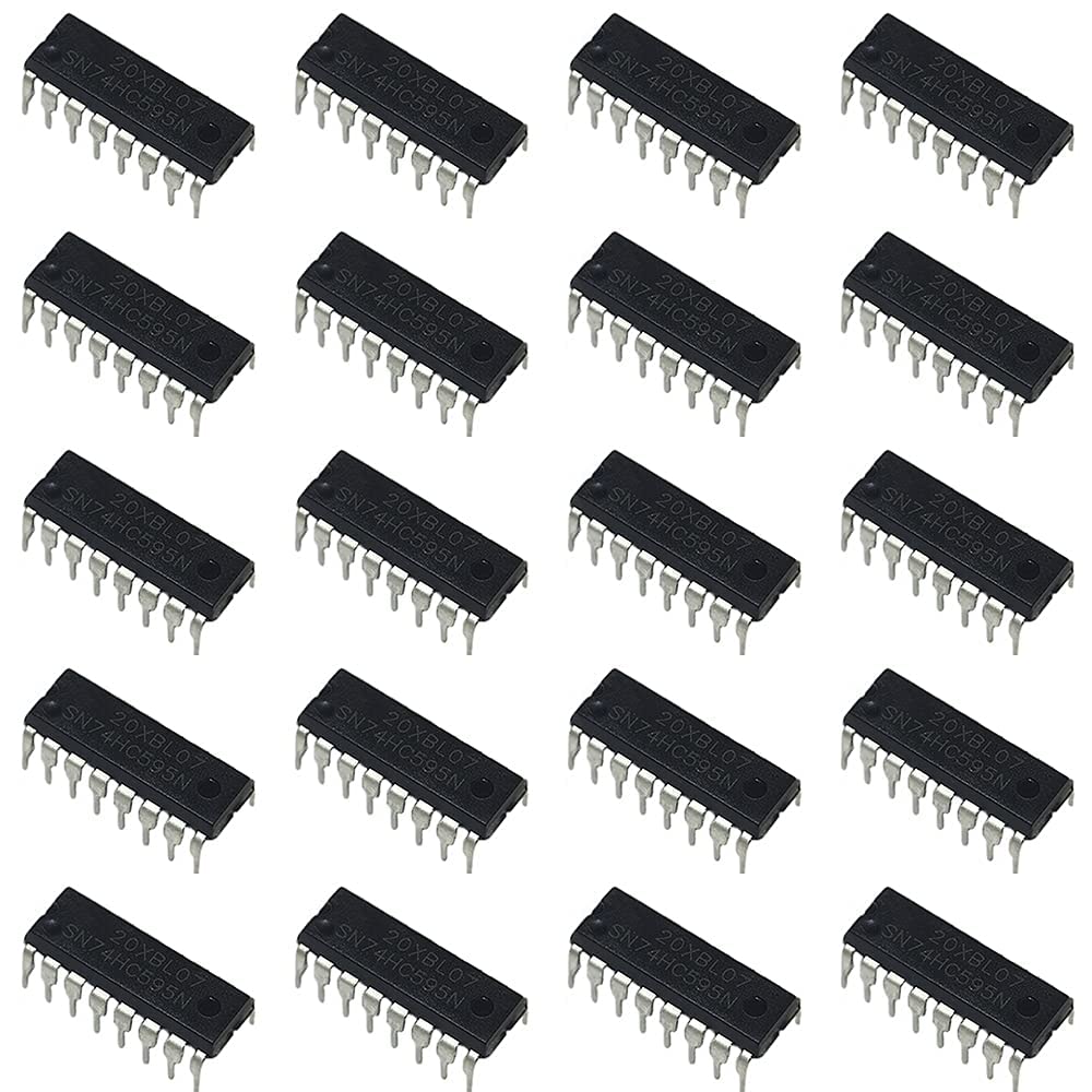 PENGLIN 20 registratori a scorrimento 74HC595N 74HC595 a 8 bit con uscita a 3 stati, DIP-16.