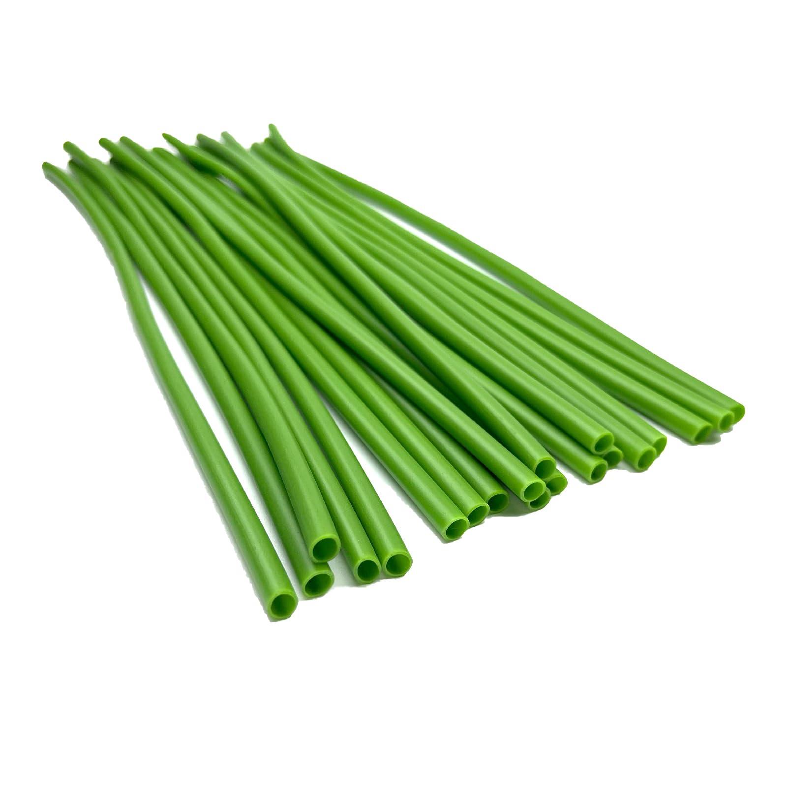 0.3m/11.8inch 50PCS green rolled tube sheathing floral tube for thickening artificial flower stems, DIY flower bouquets, fresh garden horticulture various models available Diameter0.23inch-image-5