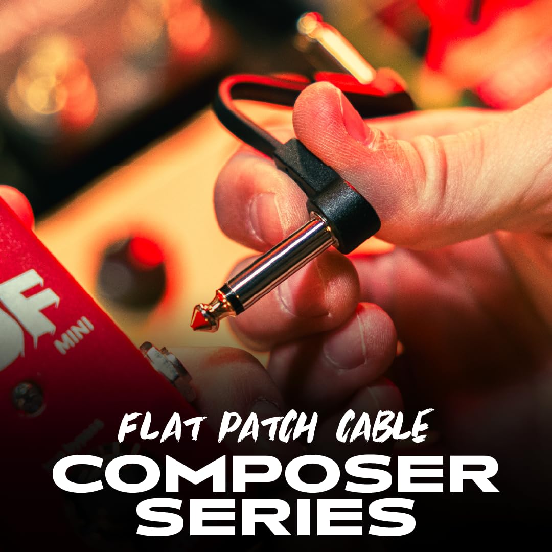 CableWorks By Gator Cases Composer Series GCWC-FPC6-3PK, flaches Patchkabel, 15,2 cm, 3 Stück
