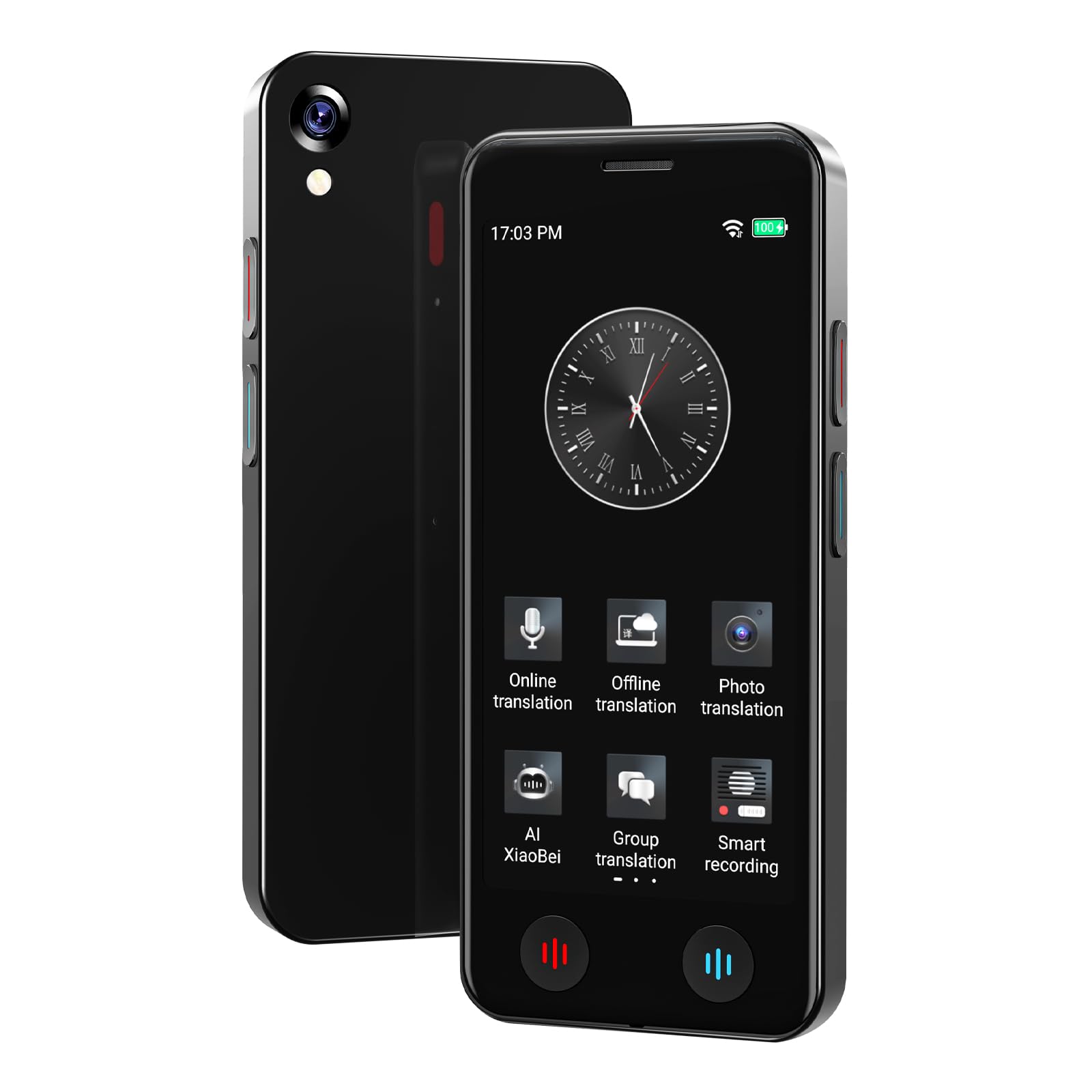 Language Translator Device No WiFi Needed, Instant Pocket AI Translator, traductor de Ingles español, Support 150 Languages Real-TimeVoice Translation