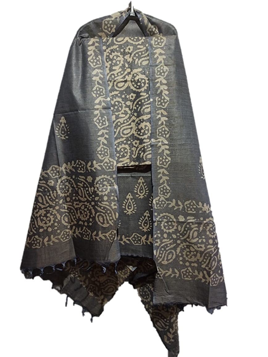 Women's Cotton Silk Batik Print Unstitched Salwar Suit Dress Material with Duputta-image-44