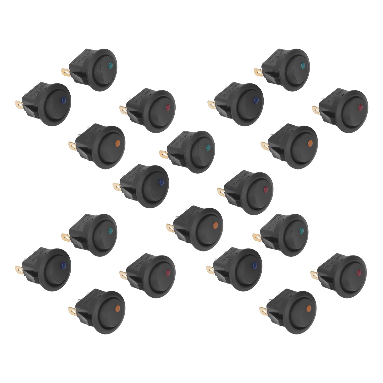 12v 20a Con Interruptores Basculantes Y De Palanca Verde | Cuotas sin
