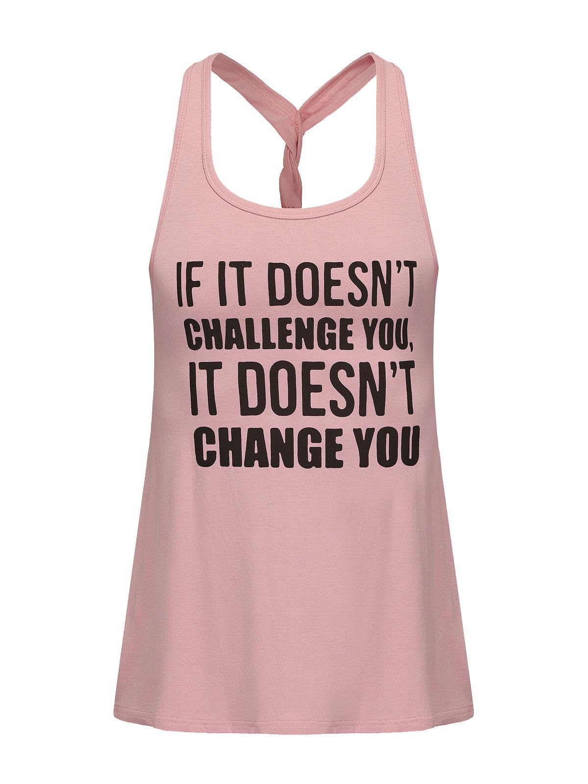 IRISGOD Womens Workout Tank Tops Summer Graphic Twisted Back Sleeveless Tops Athletic Gym Shirts