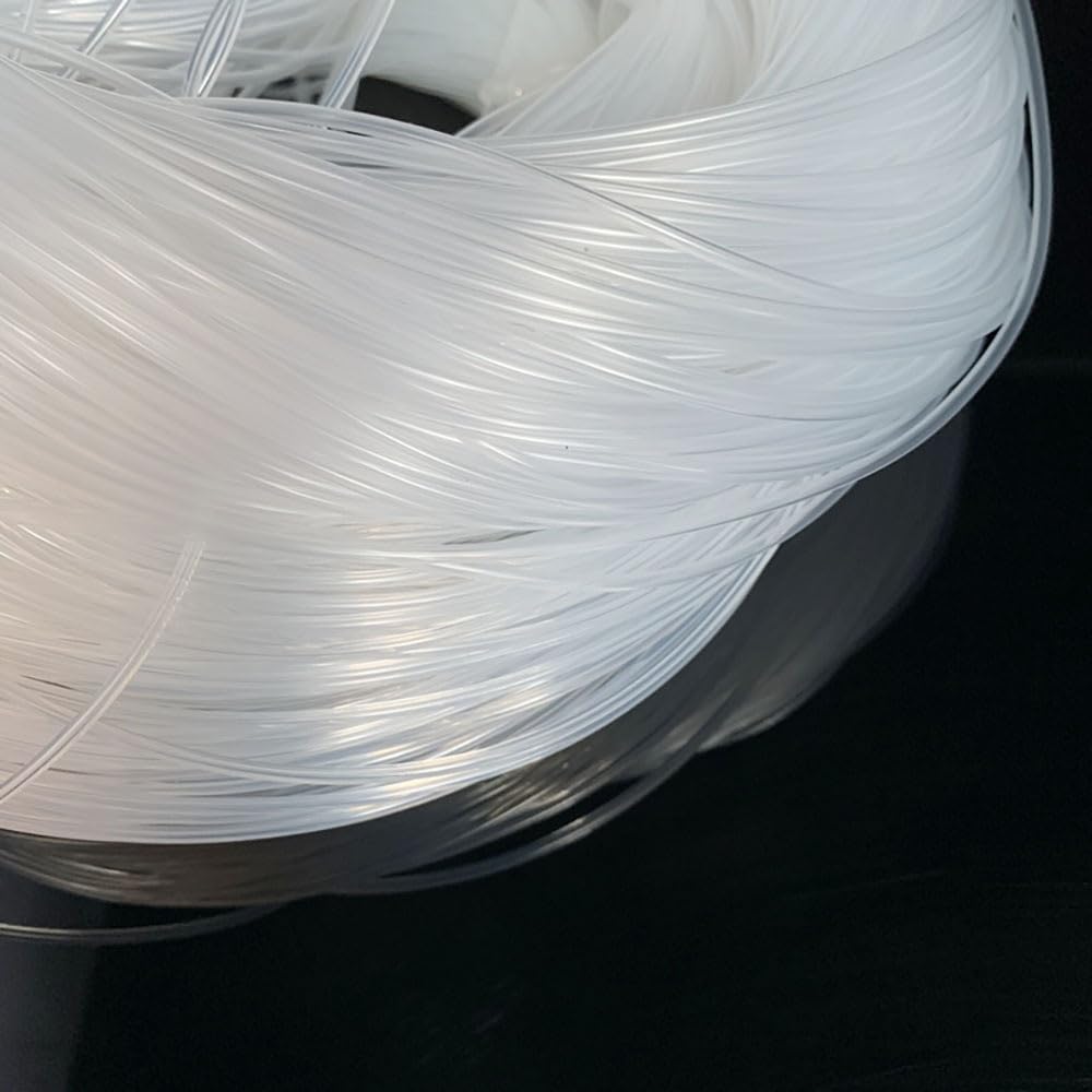 Manguera PTFE 0,3mm-5mm ID, Resistente a la Química Antiadherente, Tubo Resistente a la Corrosión para Laboratorio & Aplicaciones Mecánicas, 5M(ID 4xOD 6mm)