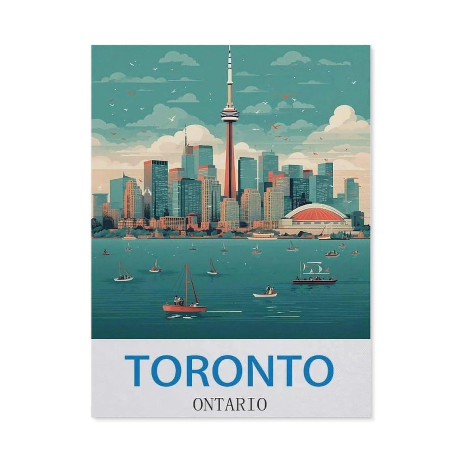 Metal Tin Sign，Toronto Ontario(20x30cm）