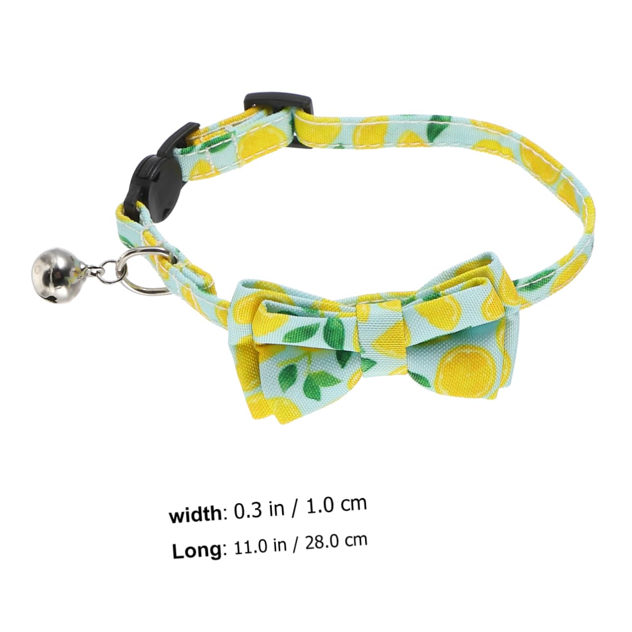 BESPORTBLE 9pezzi Collare Per Gatti e Cani Con Motivo Frutta Fiocco e Campanella Collare Tela Resistente Accessori Per Animali Domestici Colorati e Divertenti