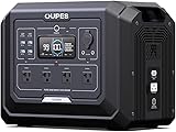 OUPES Mega 1 Portable Power Station, 1024Wh LiFePO4 Battery w/ 4 2000W AC Outlets & 140W USB-C, Expandable to 5kWh, Solar Generator for Home Backup Power, Camping & Road Trips (Solar Panel Optional)