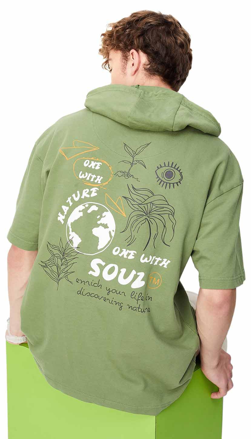 Max Men Cotton Hooded Neck Sweatshirt