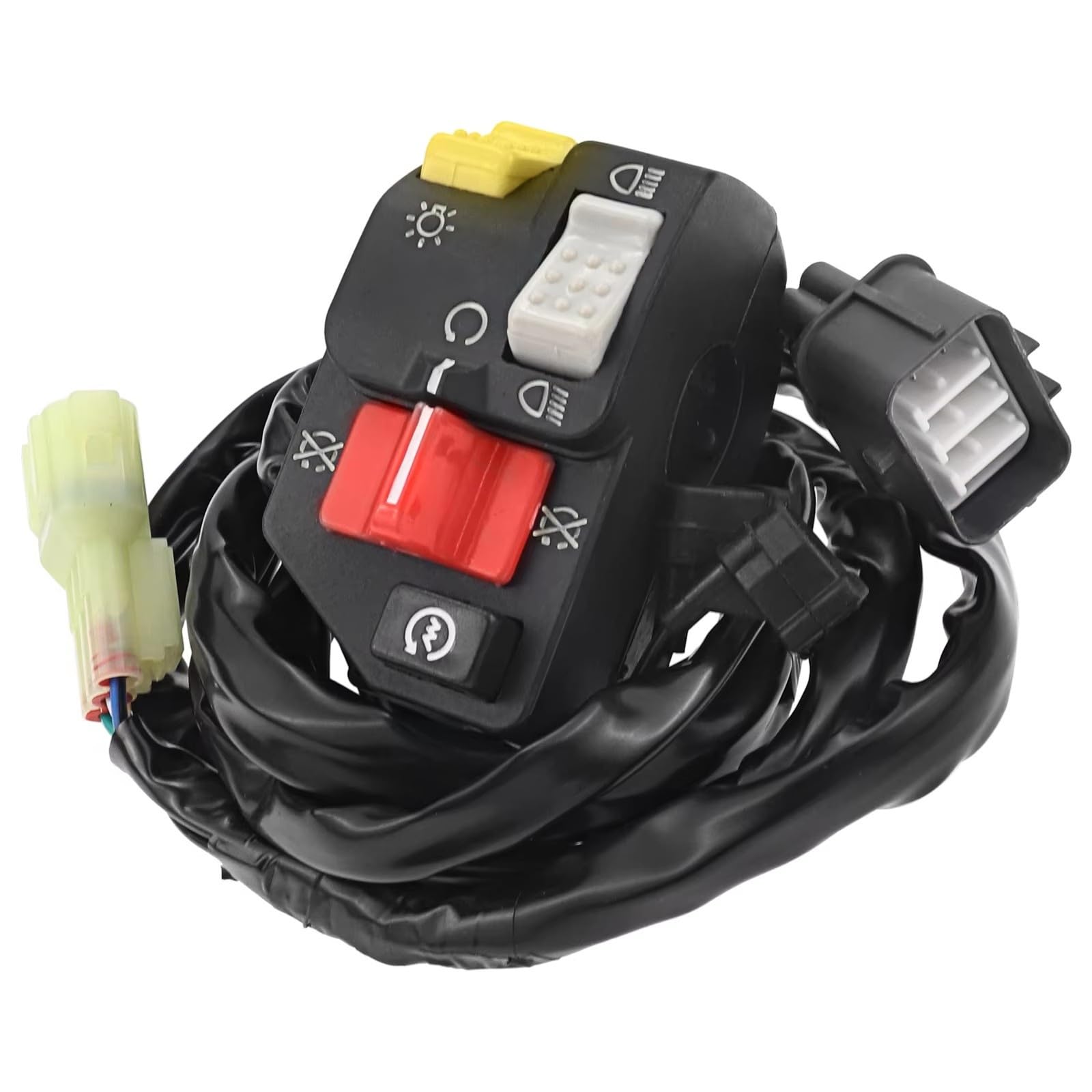 Para TRX350FM 2000-2005 Interruptor Manillar Motocicleta Izquierda