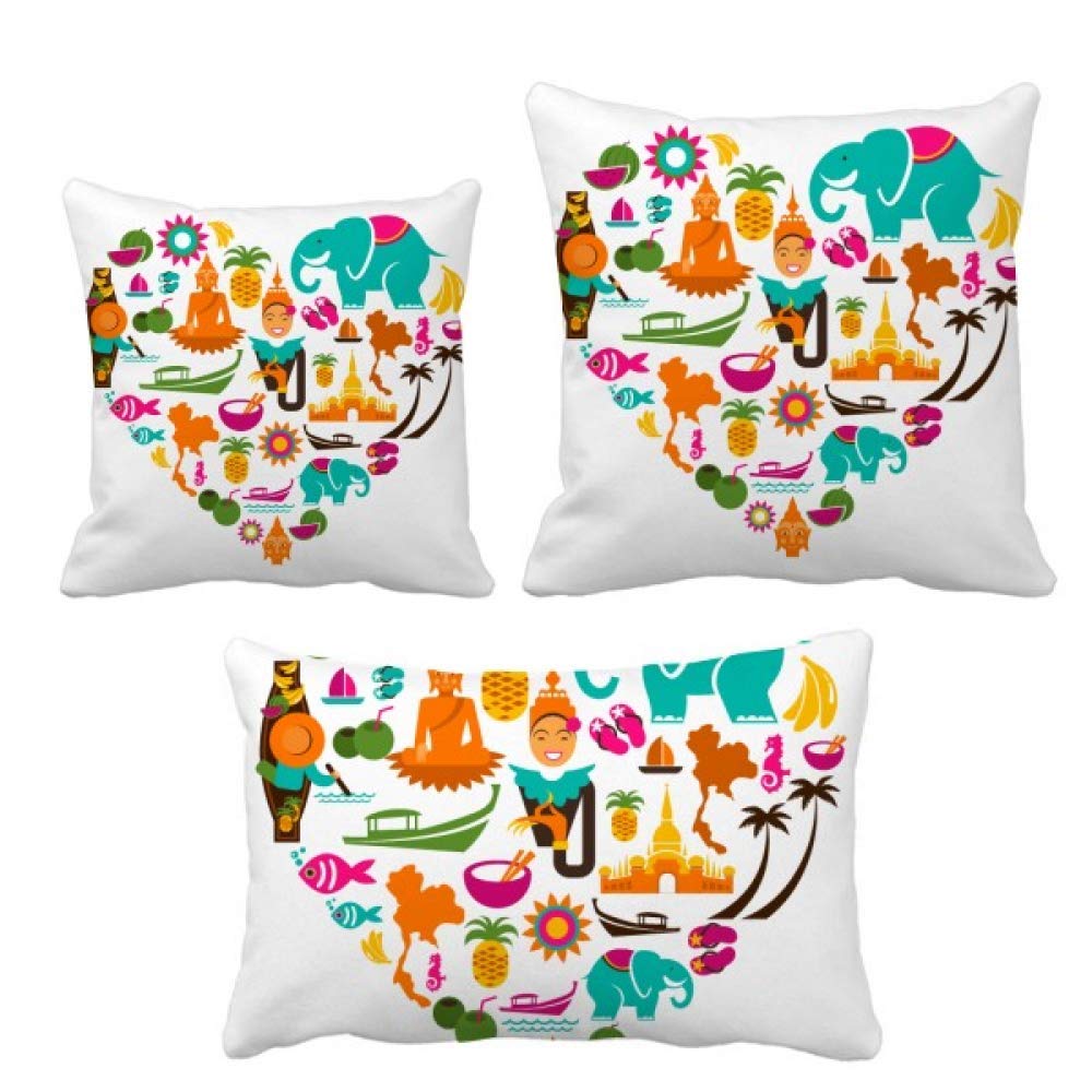 Housse de coussin Thaïlande pour canapé et décoration de coin lecture zen